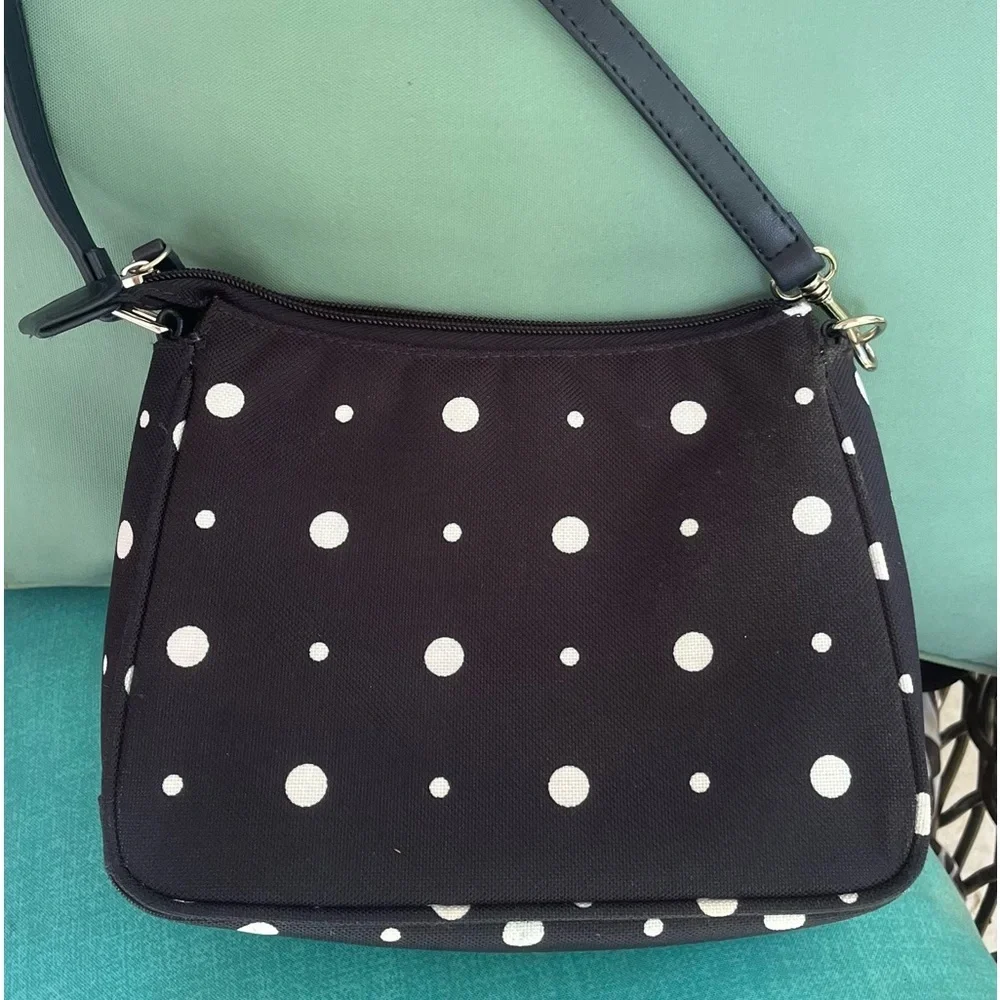 🌻Small Black and white dotted purse - Picture 1 of 4
